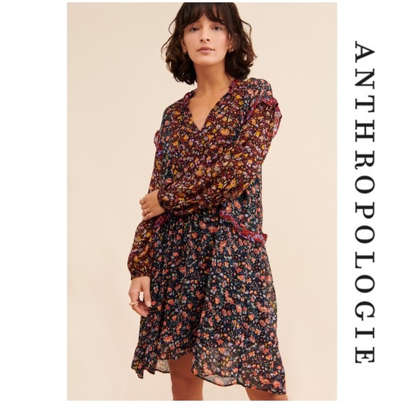 Anthropologie Dresses & Skirts - NWT Anthropologie Helene Tunic Dress Boho Mini XS